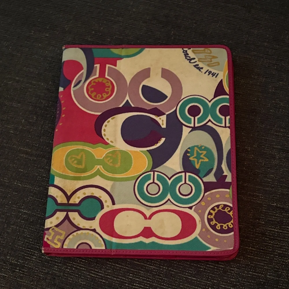 Coach Colorful Patterned Tablet Cover - Picture 1 of 5